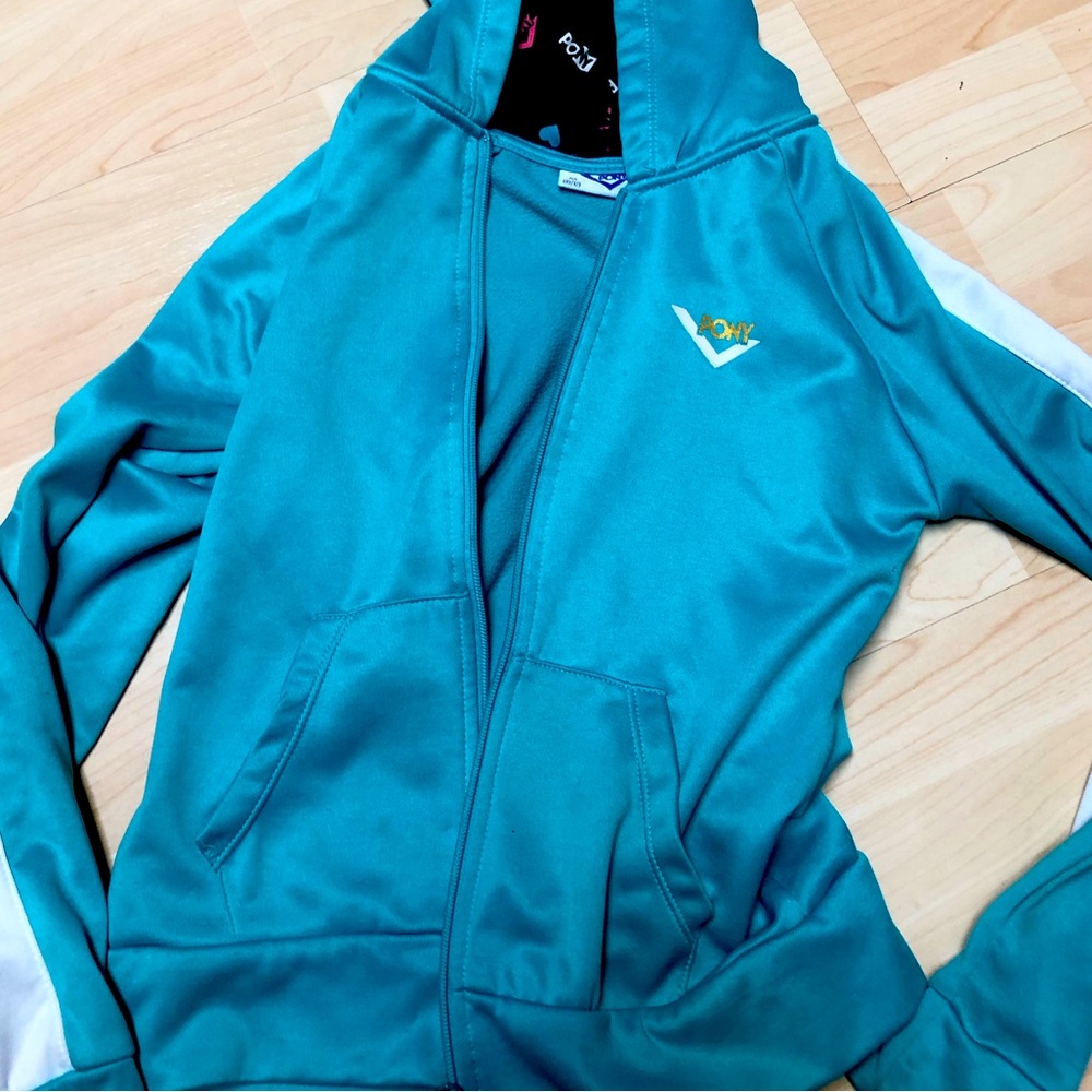 Pony zip up hoodie